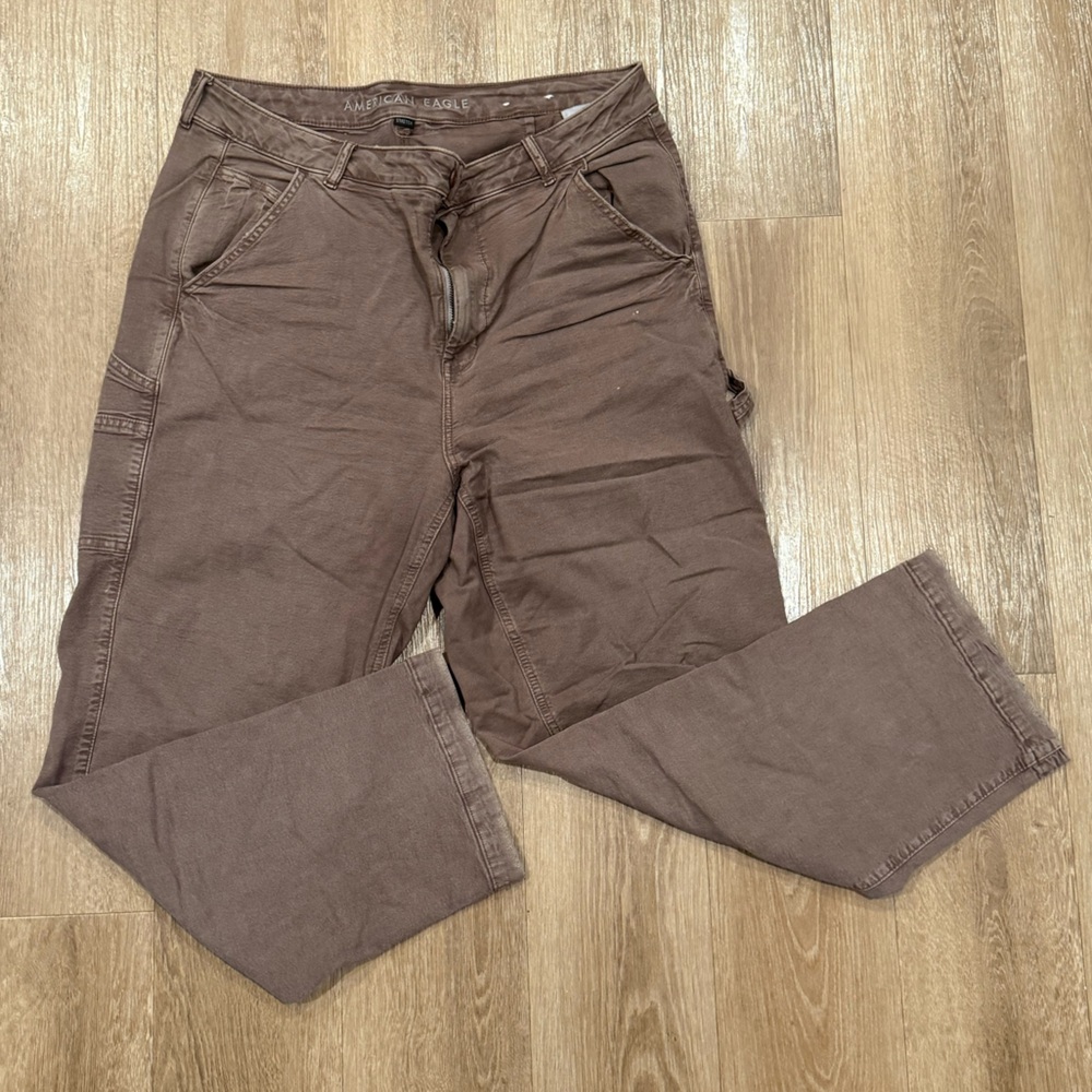 American Eagle Highest Rise 90s Boyfriend Brown Jeans